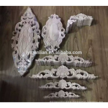 Wood appliques and onlays carved wooden door ornaments